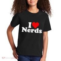 I LOVE HEART NERDS GEEKS funny quote sayings Kids T-Shirt thumb 2
