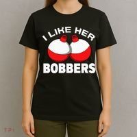 I like her bobbers fishing retro fisherman humor T-Shirt thumb 4