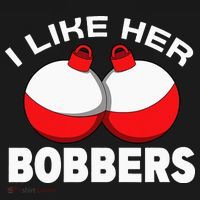 I like her bobbers fishing retro fisherman humor T-Shirt thumb 7