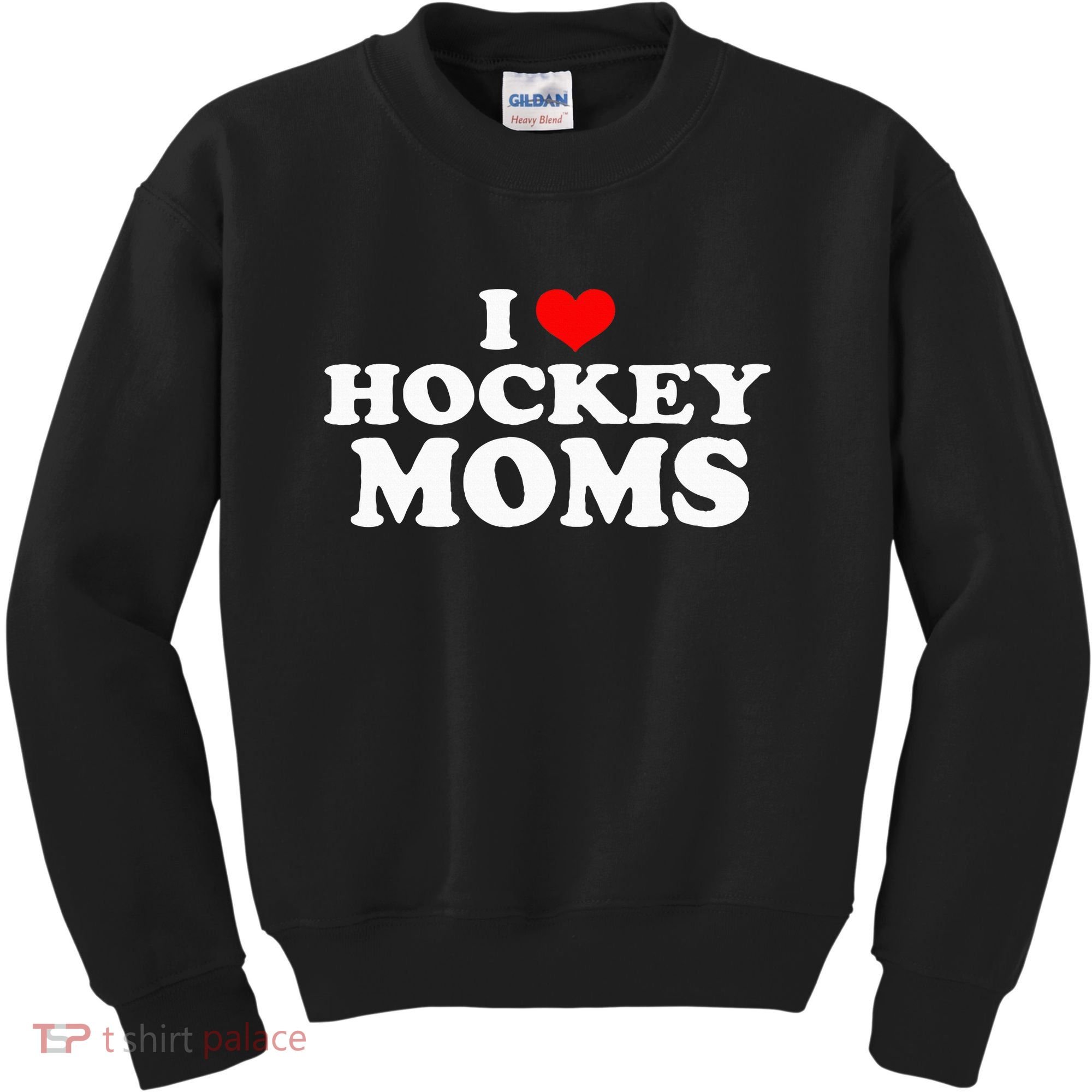 I Love Hockey Moms Funny Christmas Kids Sweatshirt