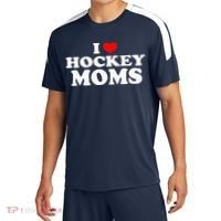 I Love Hockey Moms Funny Christmas Sport-Tek Competitor United Soccer Jersey thumb 0