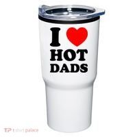 I Love Hot Dads Tumbler thumb 0