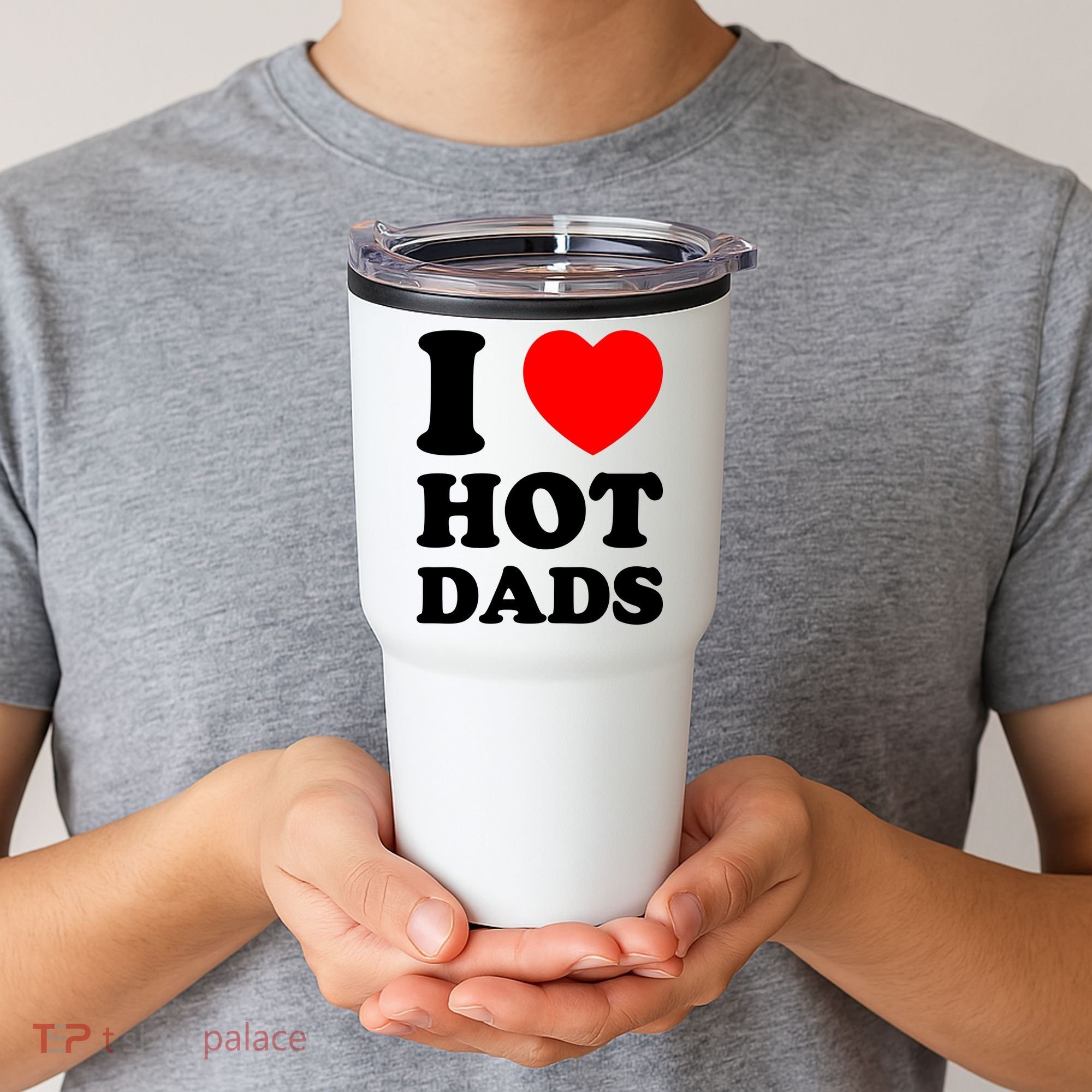 I Love Hot Dads Tumbler