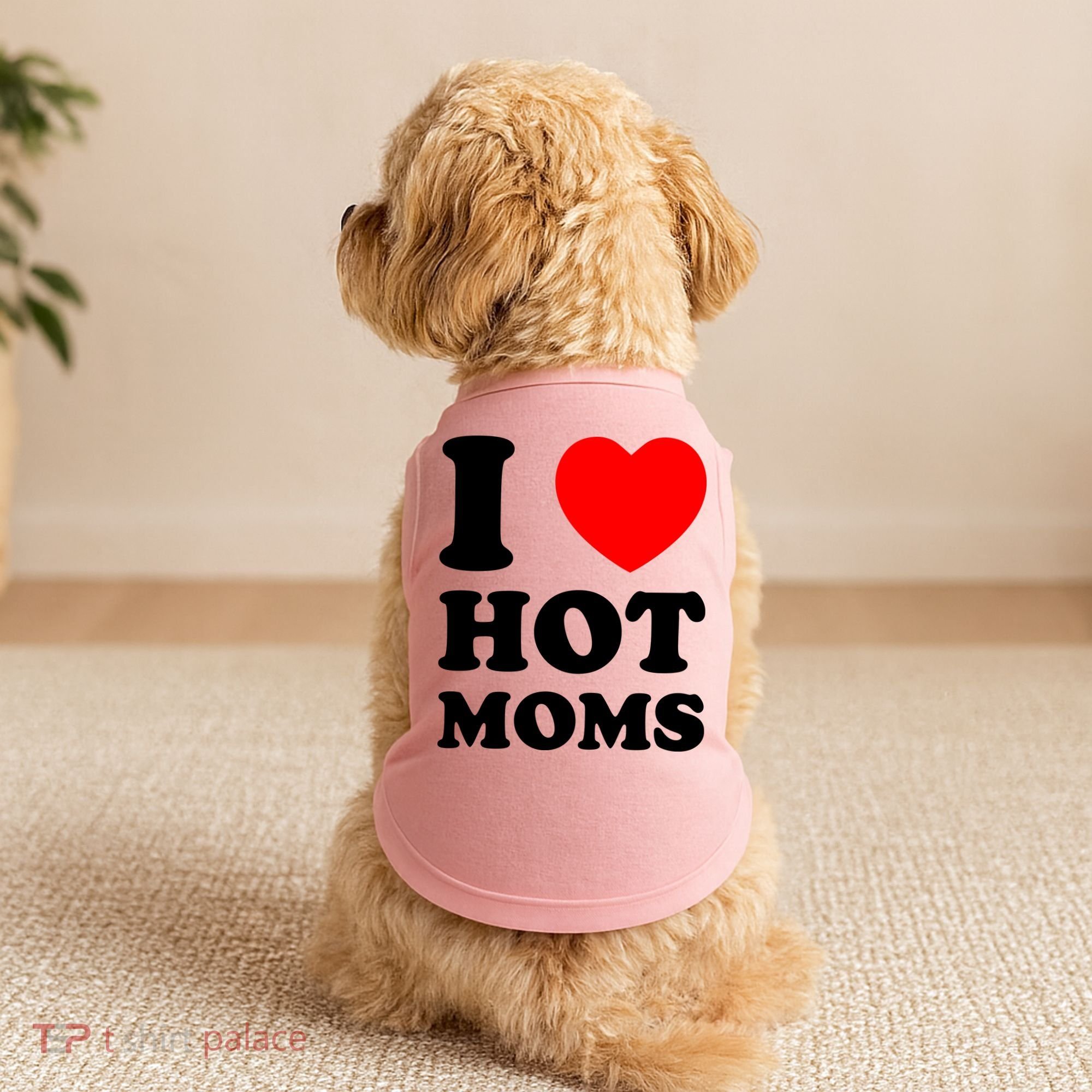 I Love Hot Moms Doggie Tank
