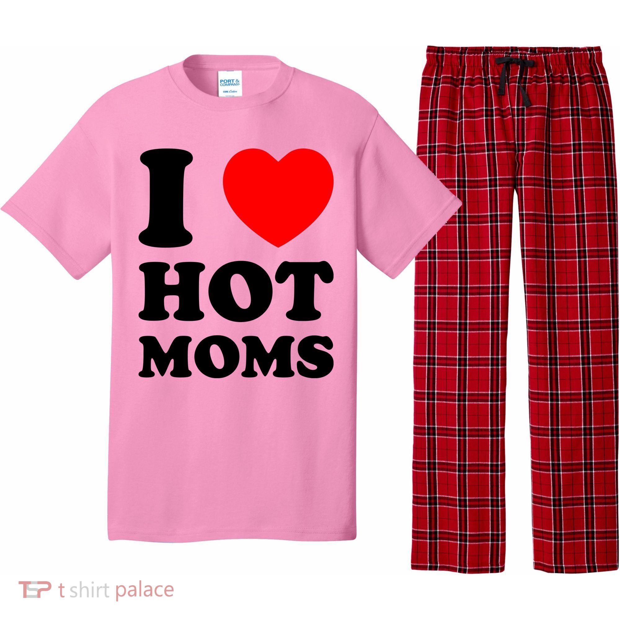 I Love Hot Moms Pajama Set