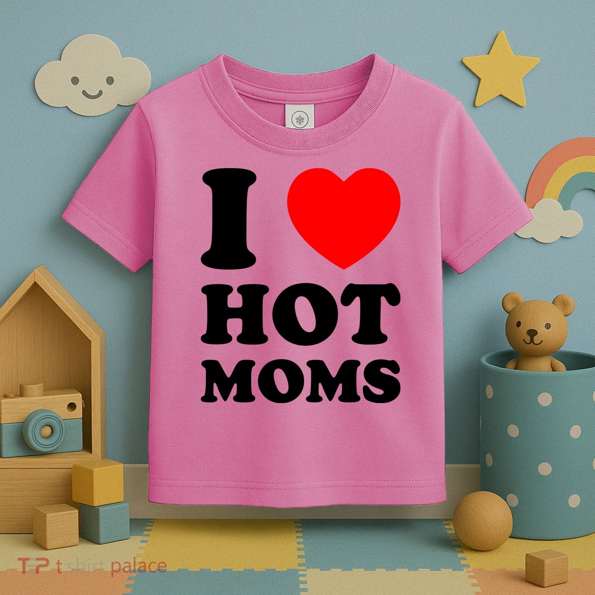 I Love Hot Moms Toddler T-Shirt