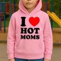 I Love Hot Moms Kids Hoodie thumb 2