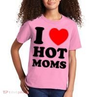 I Love Hot Moms Kids T-Shirt thumb 2