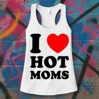 I Love Hot Moms Women's Tank Top thumb 3