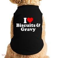 I Love Heart Biscuits And Gravy Doggie Tank thumb 0