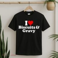 I Love Heart Biscuits And Gravy T-Shirt thumb 2
