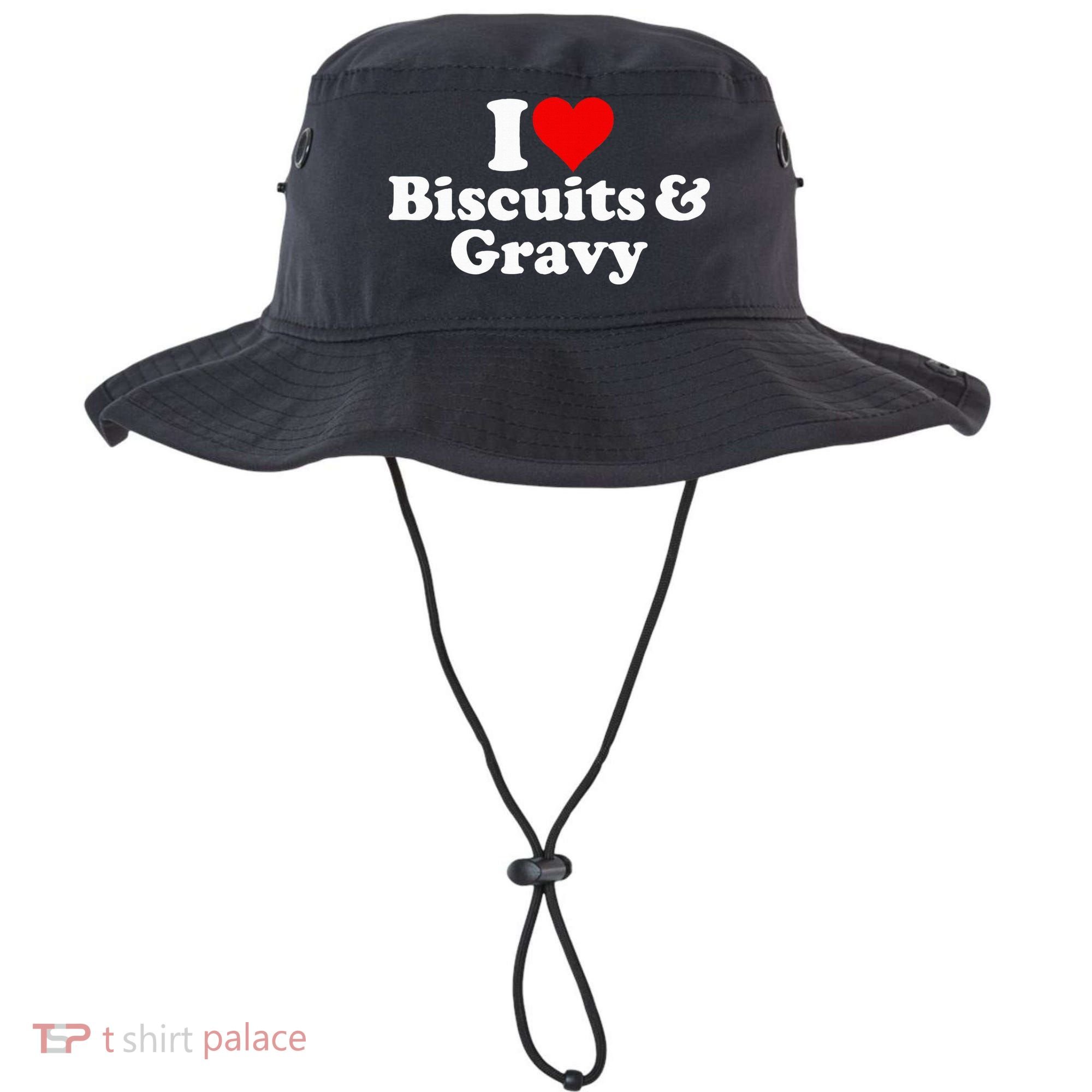 I Love Heart Biscuits And Gravy Bucket Hat