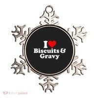 I Love Heart Biscuits And Gravy Ornament thumb 0