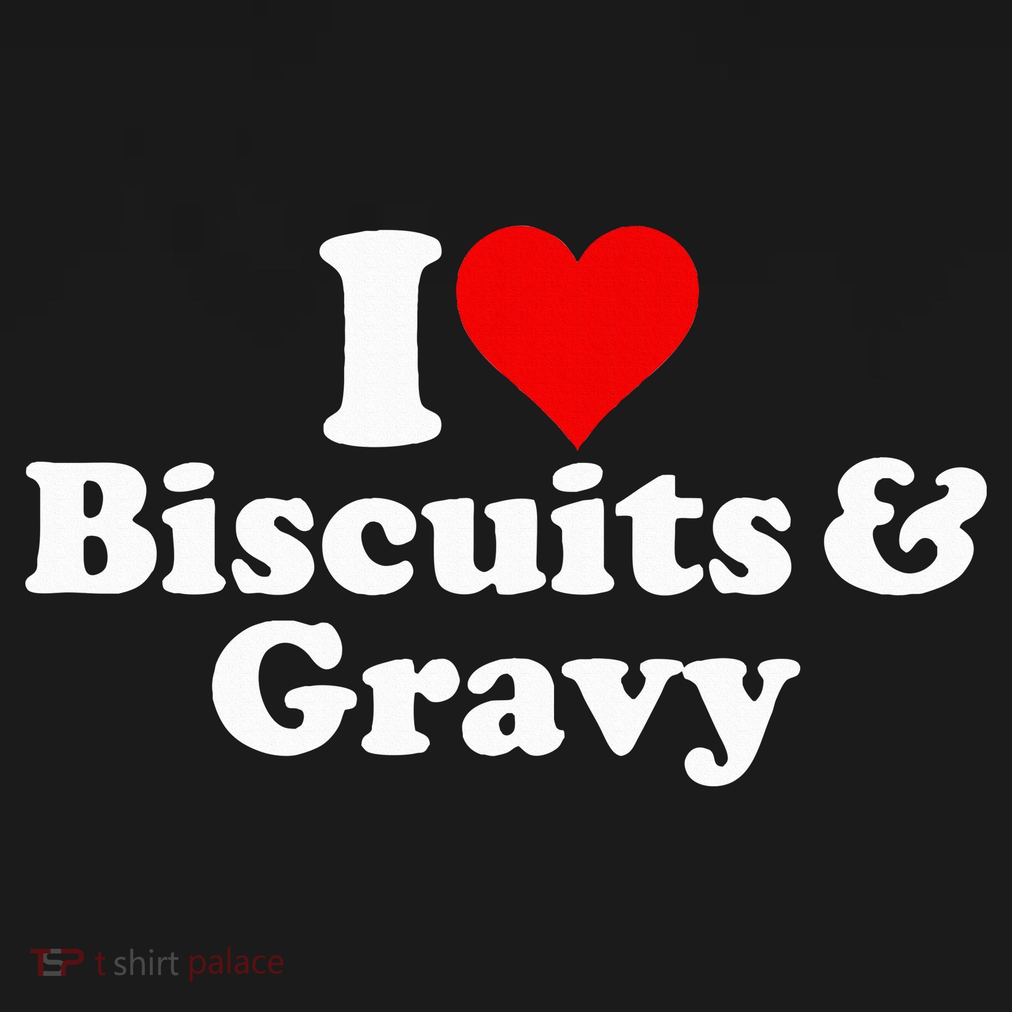 I Love Heart Biscuits And Gravy Baby Bodysuit