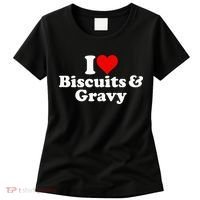 I Love Heart Biscuits And Gravy Women's T-Shirt thumb 0