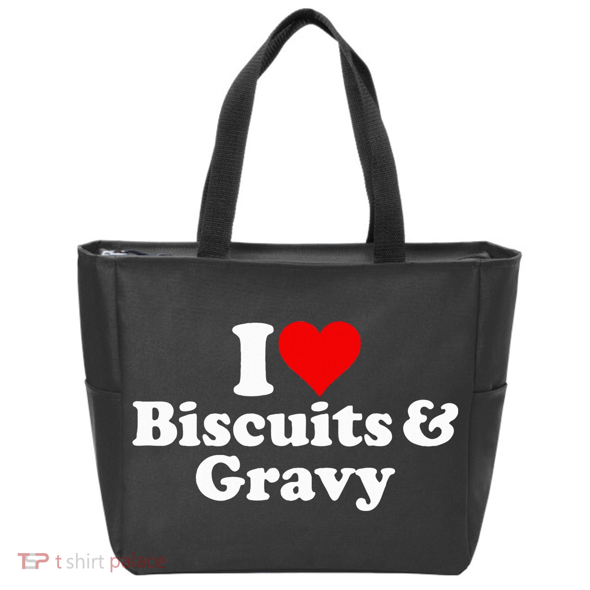 I Love Heart Biscuits And Gravy Tote Bag