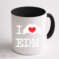 I Love Heart Edm Coffee Mug thumb 1