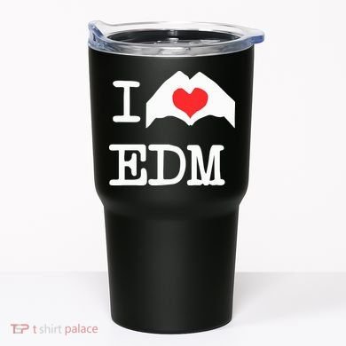 I Love Heart Edm Tumbler