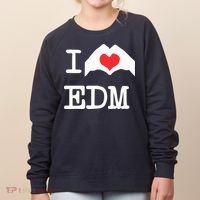 I Love Heart Edm Women's Sweatshirt thumb 0