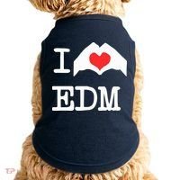 I Love Heart Edm Doggie Tank thumb 0