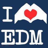 I Love Heart Edm USA-Made Doggie Bandana thumb 2