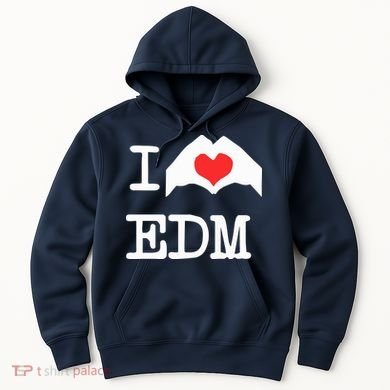 I Love Heart Edm Hoodie
