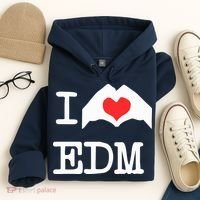 I Love Heart Edm Hoodie thumb 4
