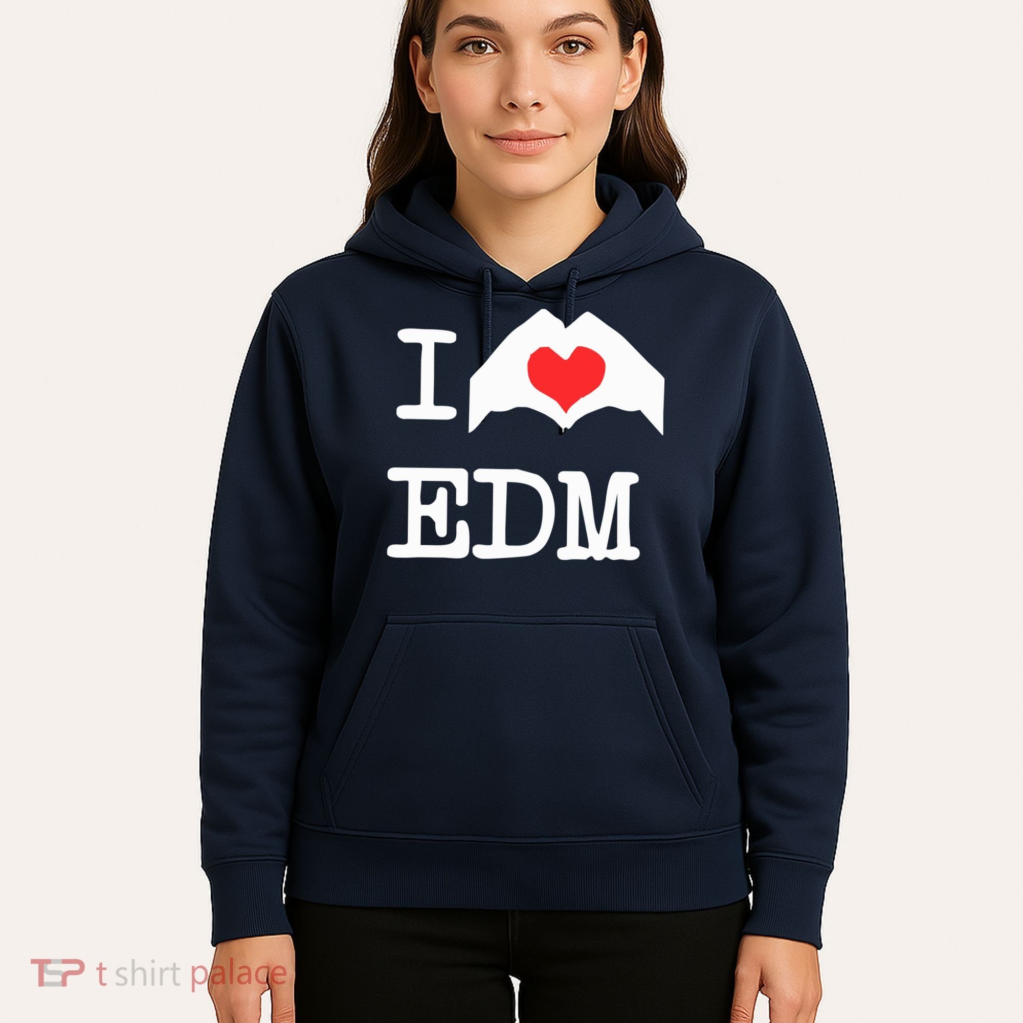 I Love Heart Edm Hoodie