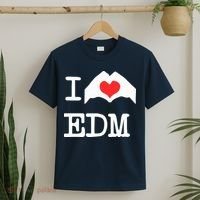 I Love Heart Edm T-Shirt thumb 2