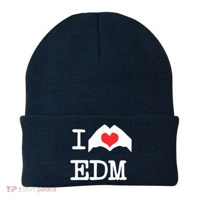I Love Heart Edm Beanie