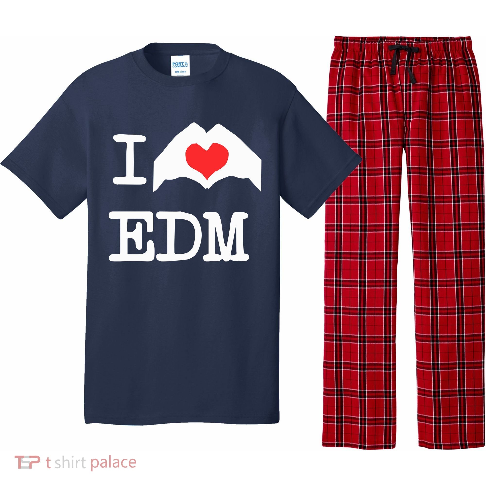 I Love Heart Edm Pajama Set