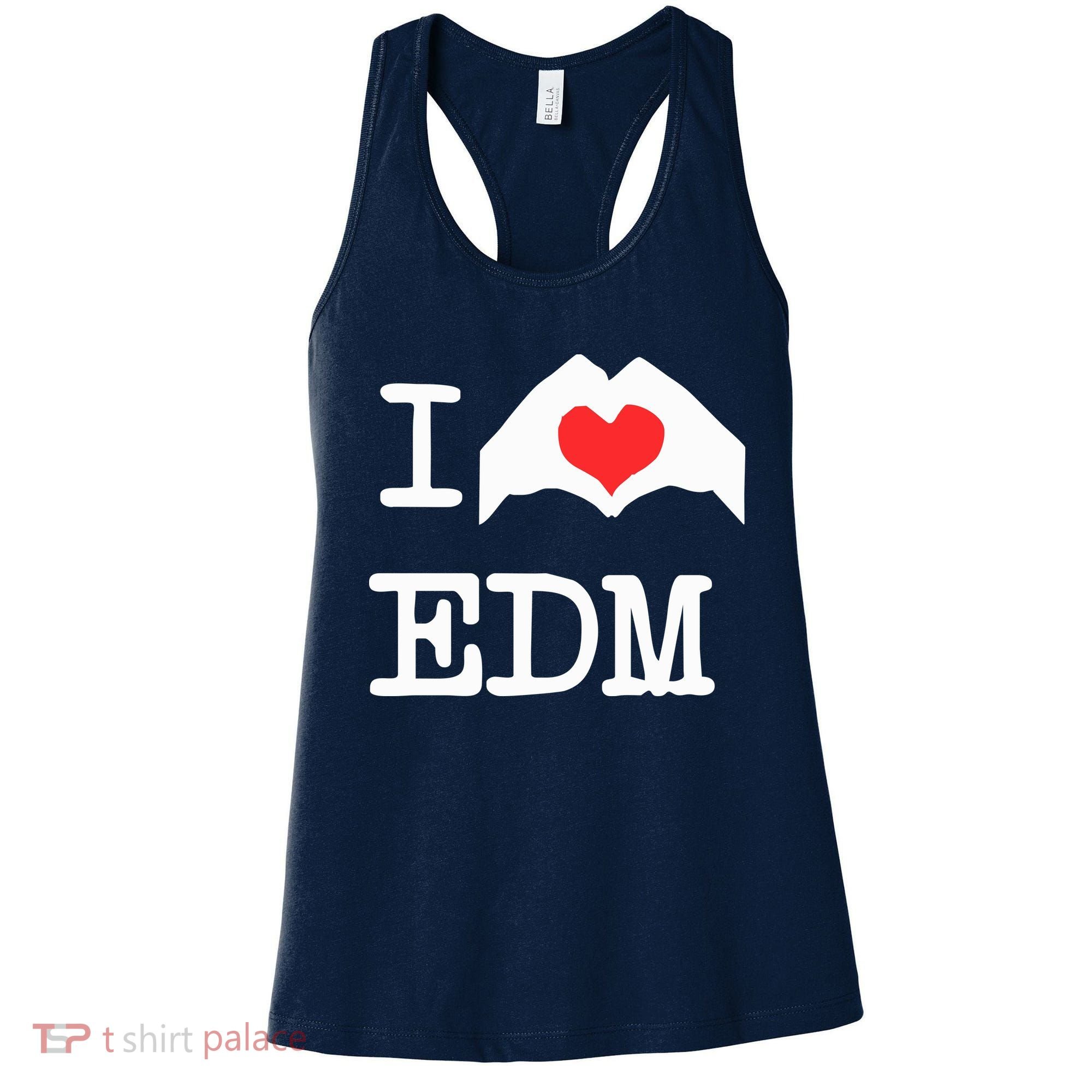 I Love Heart Edm Women's Tank Top