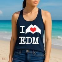 I Love Heart Edm Women's Tank Top thumb 2