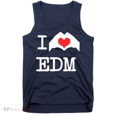 I Love Heart Edm Tank Top