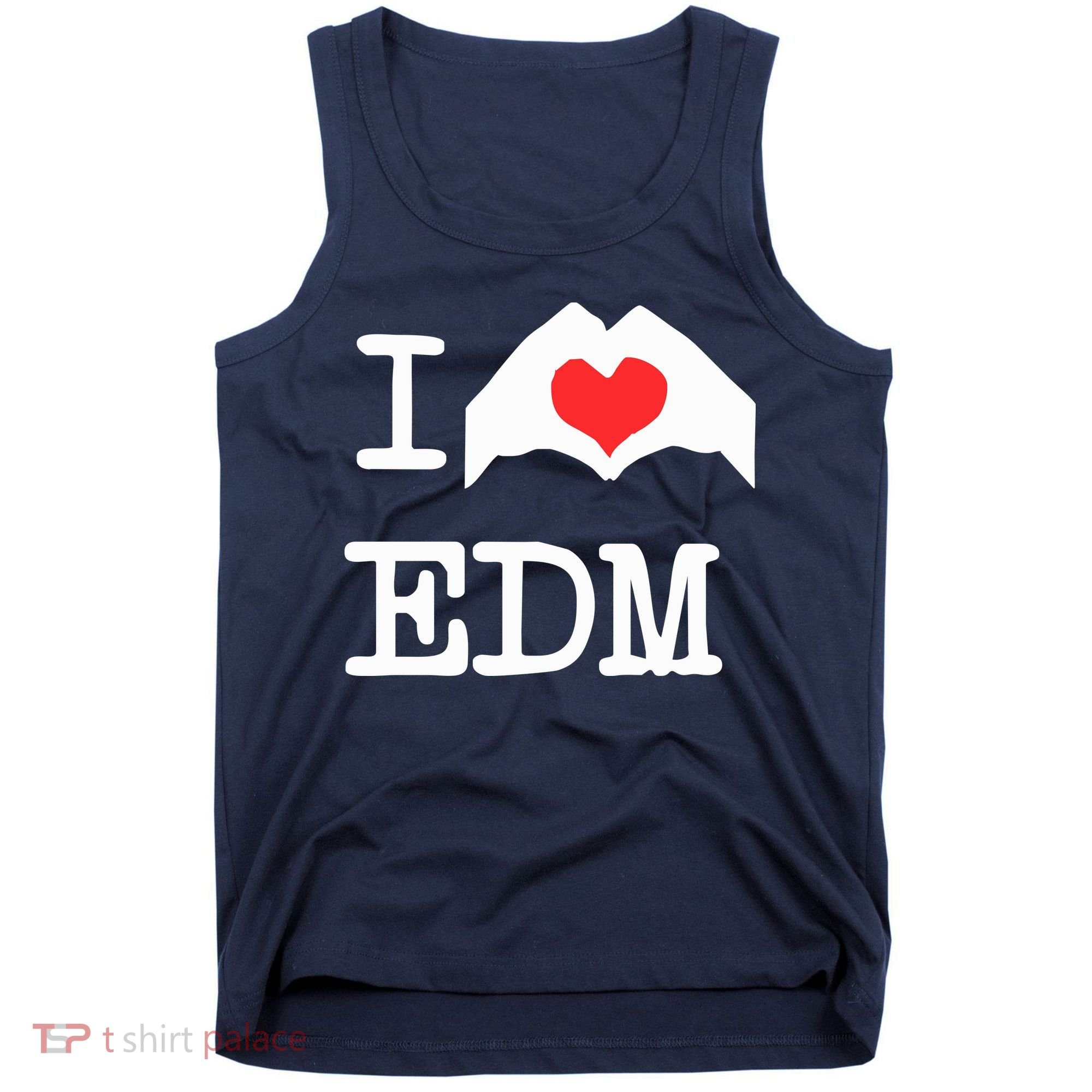 I Love Heart Edm Tank Top