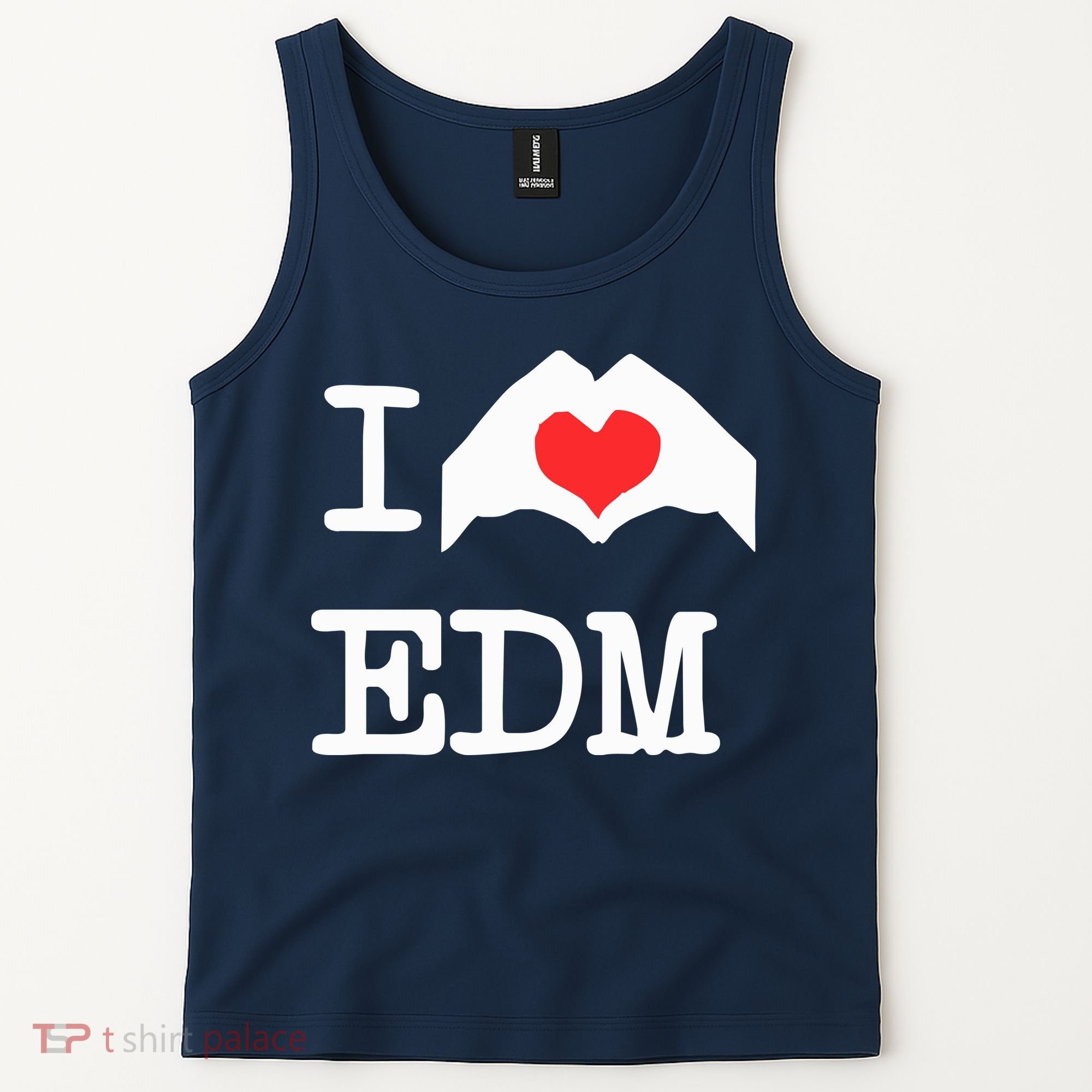 I Love Heart Edm Tank Top