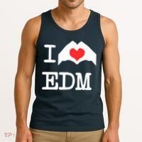 I Love Heart Edm Tank Top thumb 3