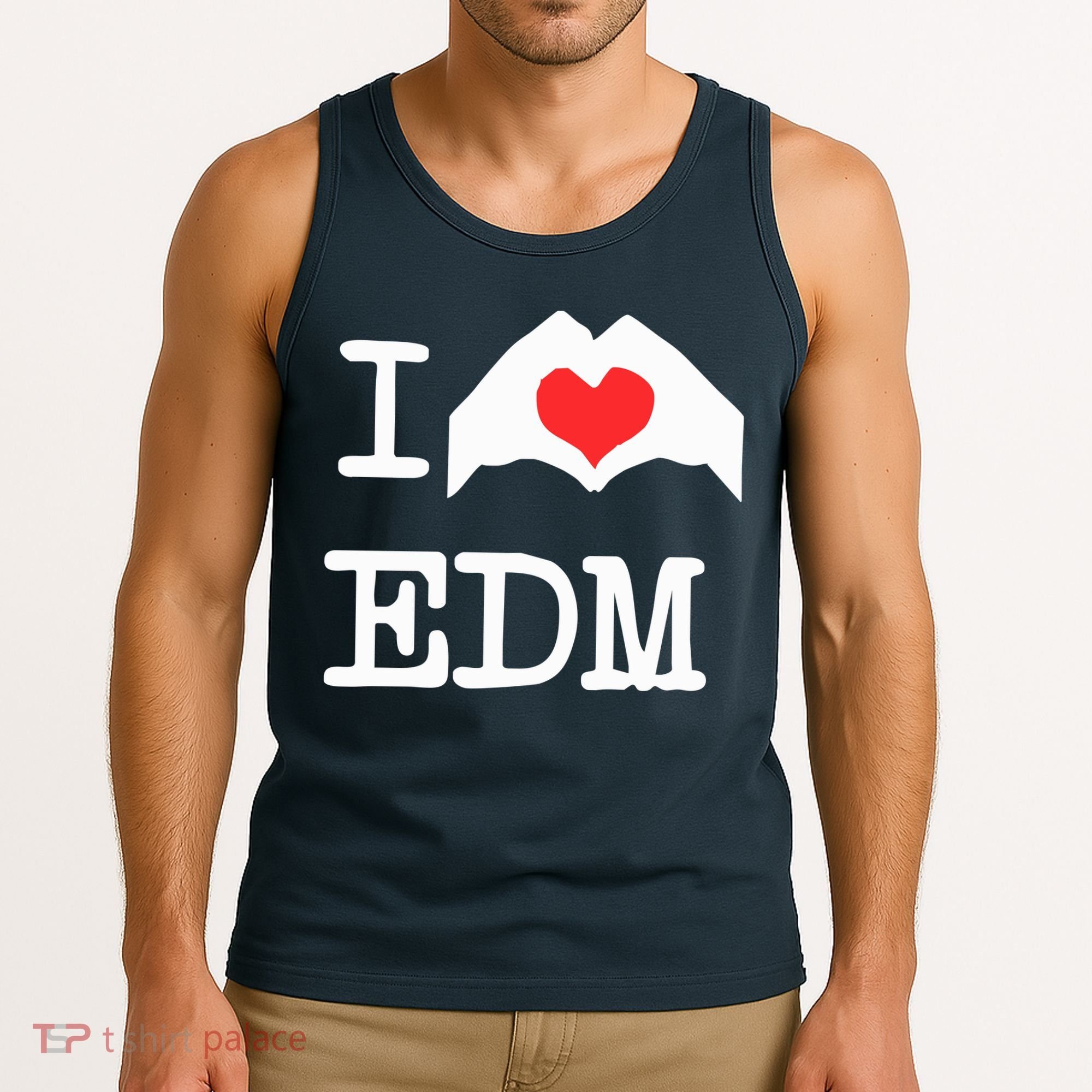 I Love Heart Edm Tank Top