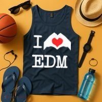 I Love Heart Edm Tank Top thumb 4