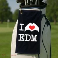 I Love Heart Edm Golf Towel thumb 2
