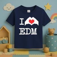 I Love Heart Edm Toddler T-Shirt thumb 3