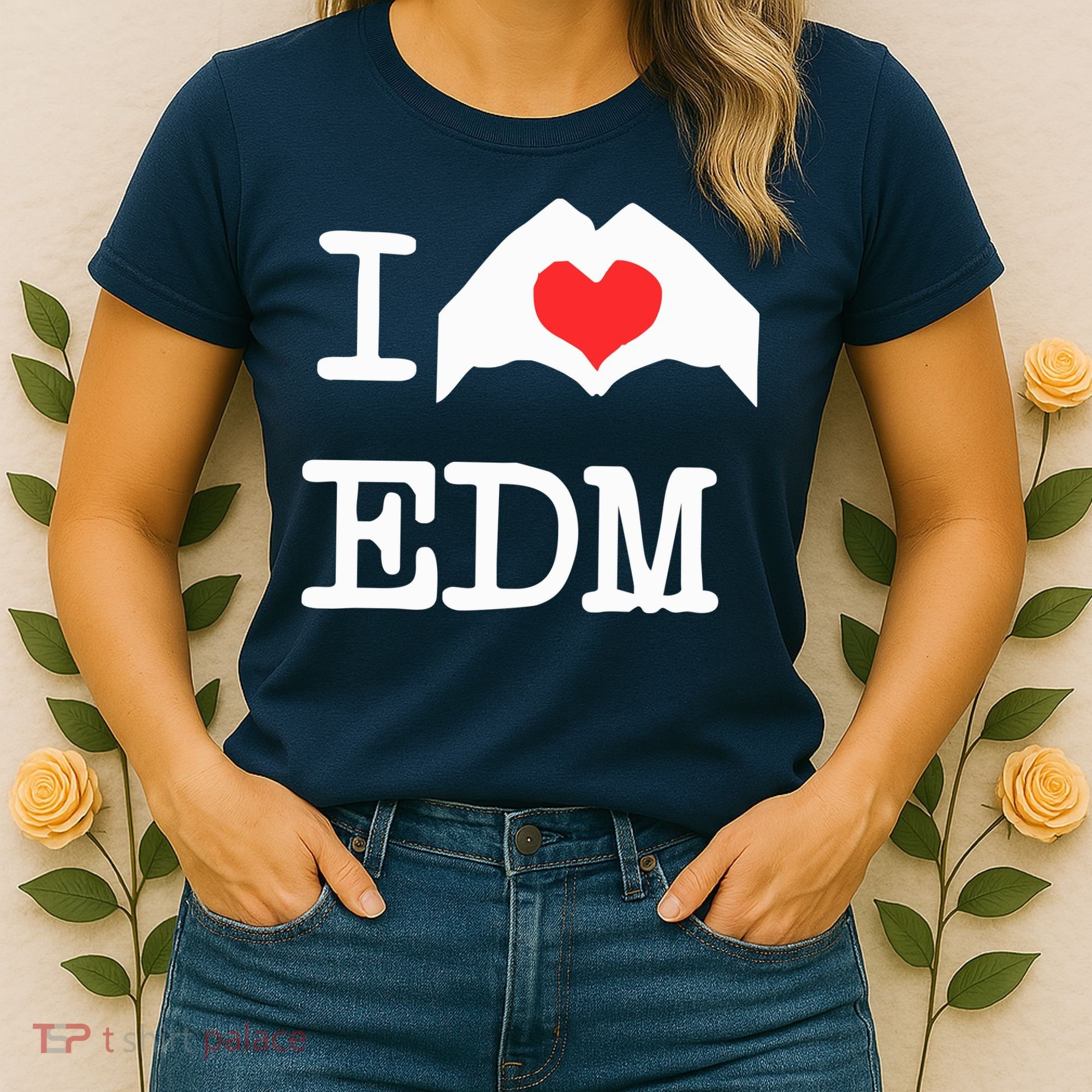 I Love Heart Edm Women's T-Shirt