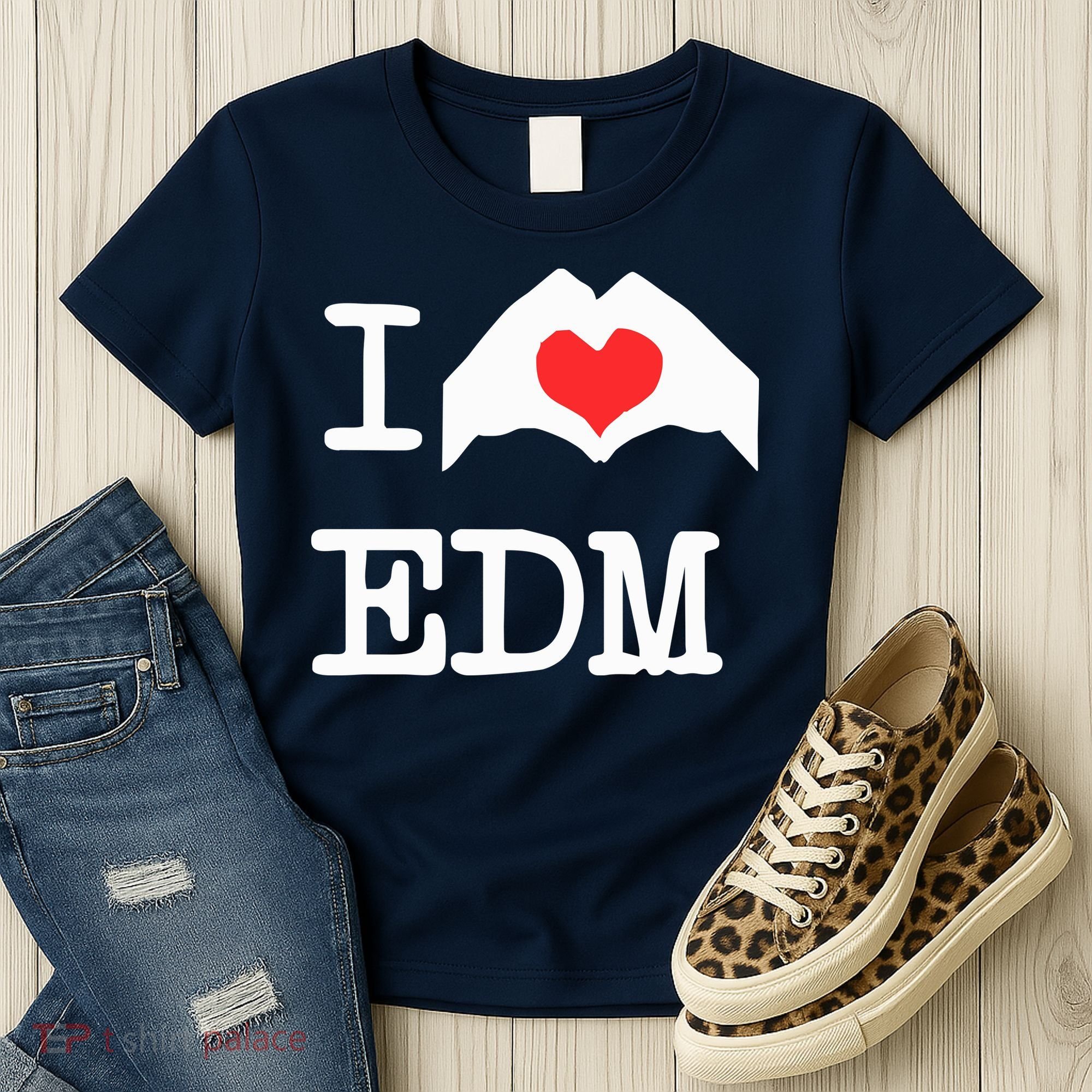 I Love Heart Edm Women's T-Shirt
