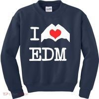 I Love Heart Edm Kids Sweatshirt thumb 0