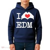 I Love Heart Edm Kids Hoodie thumb 4