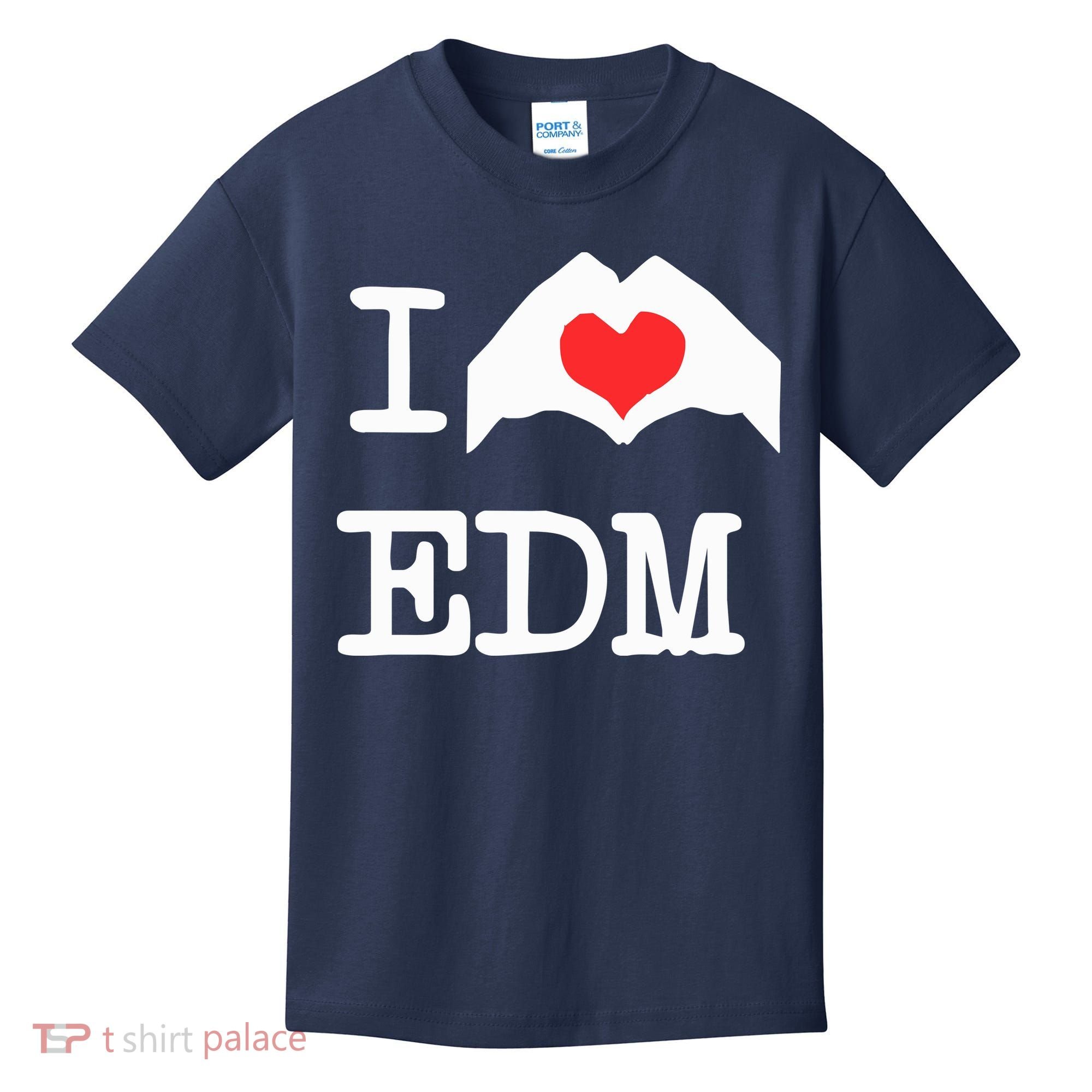I Love Heart Edm Kids T-Shirt
