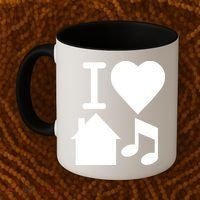 I Love House Music DJ Coffee Mug thumb 2