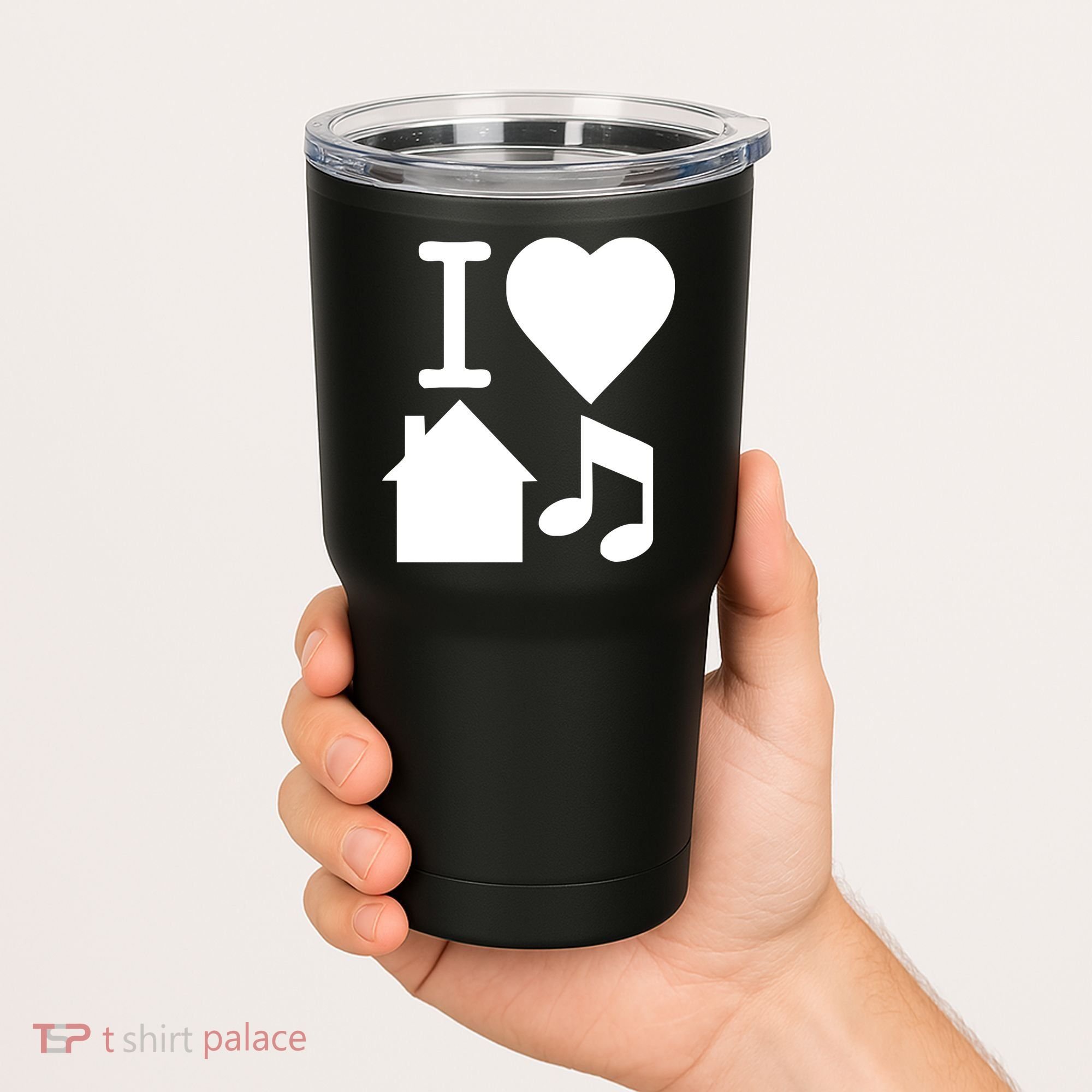 I Love House Music DJ Tumbler