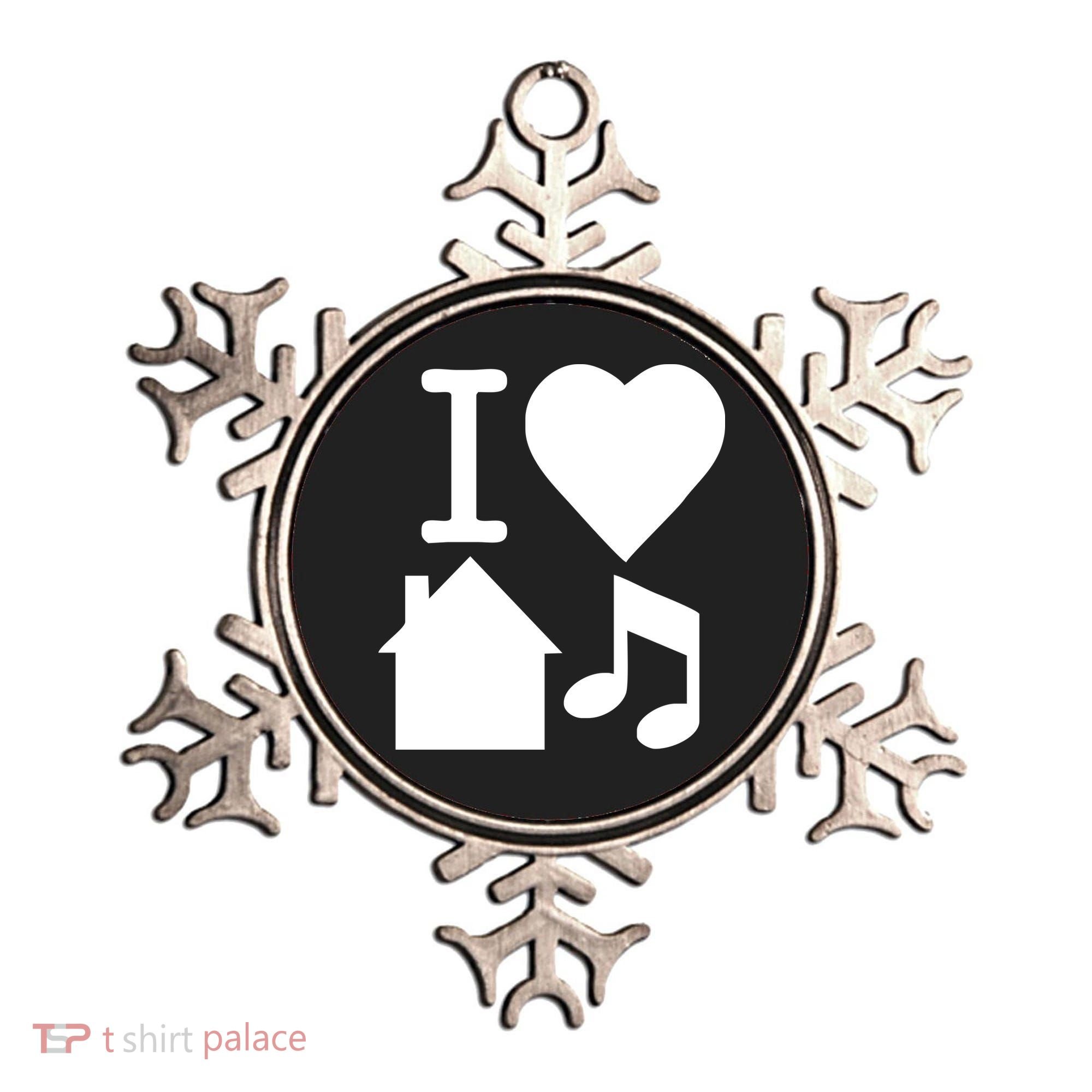 I Love House Music DJ Ornament