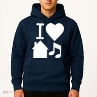 I Love House Music DJ Hoodie thumb 2